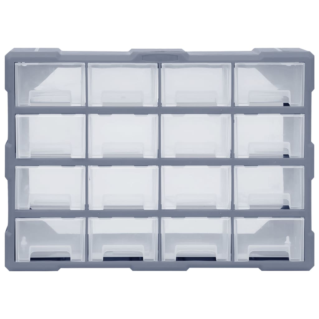 Multi-drawer Organiser with 16 Middle Drawers 52x16x37 cm