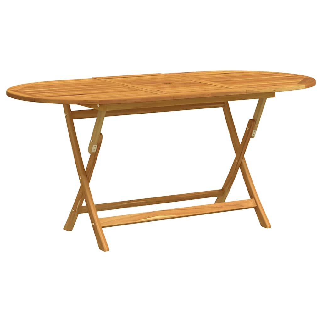 Folding Garden Table 160x85x75 cm Solid Eucalyptus Wood