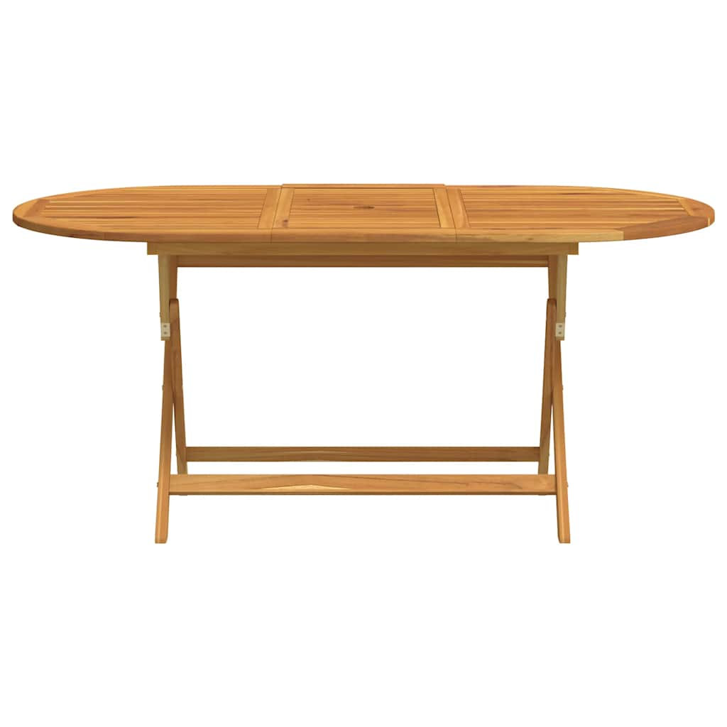 Folding Garden Table 160x85x75 cm Solid Eucalyptus Wood