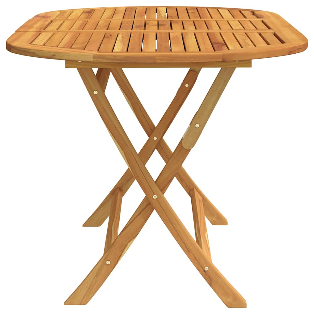 Folding Garden Table 160x85x75 cm Solid Eucalyptus Wood