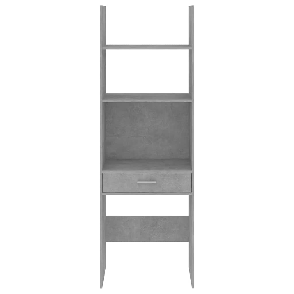 Book Cabinet Concrete Grey 60x35x180 cm Engineered Wood