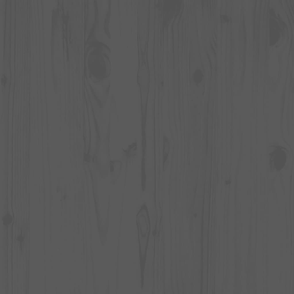 Garden Corner Sofas 2 pcs Grey Solid Pinewood