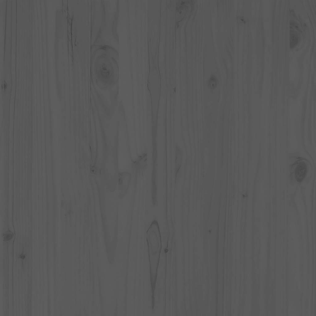 Garden Middle Sofas 2 pcs Grey Solid Pinewood