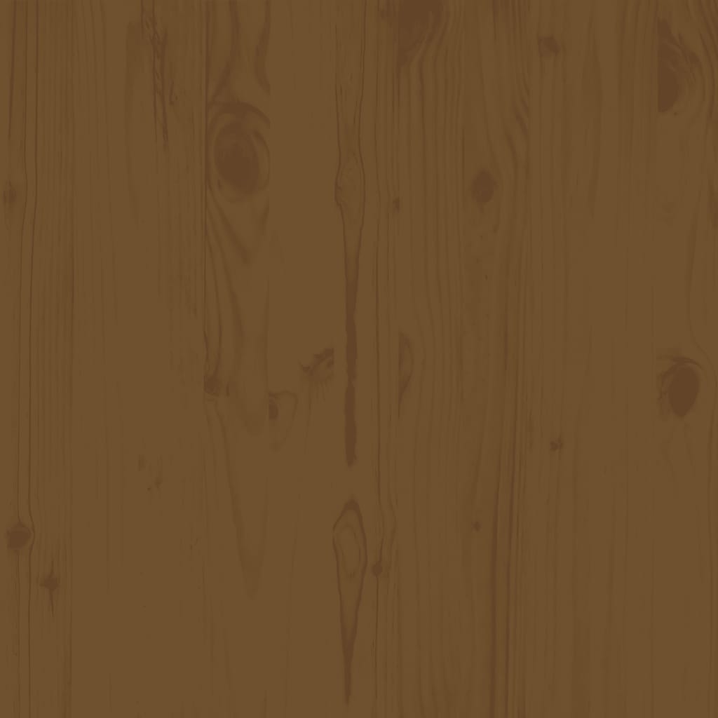 Garden Middle Sofas 3 pcs Honey Brown Solid Pinewood