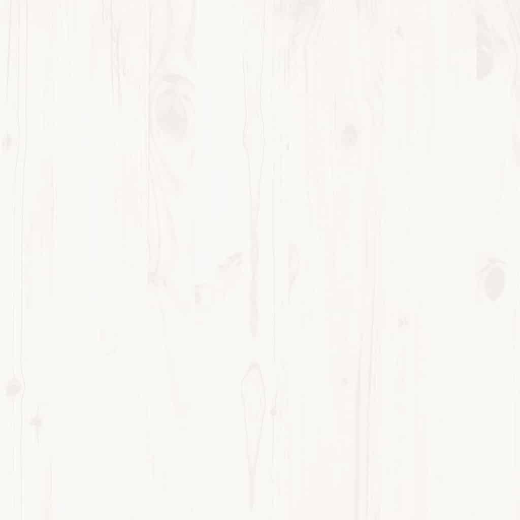 3 Piece Garden Lounge Set White Solid Pinewood