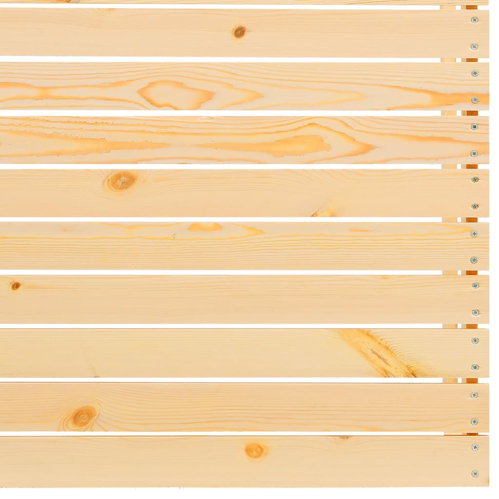 Garden Middle Sofas with Grey Cushions 2 pcs Solid Pinewood