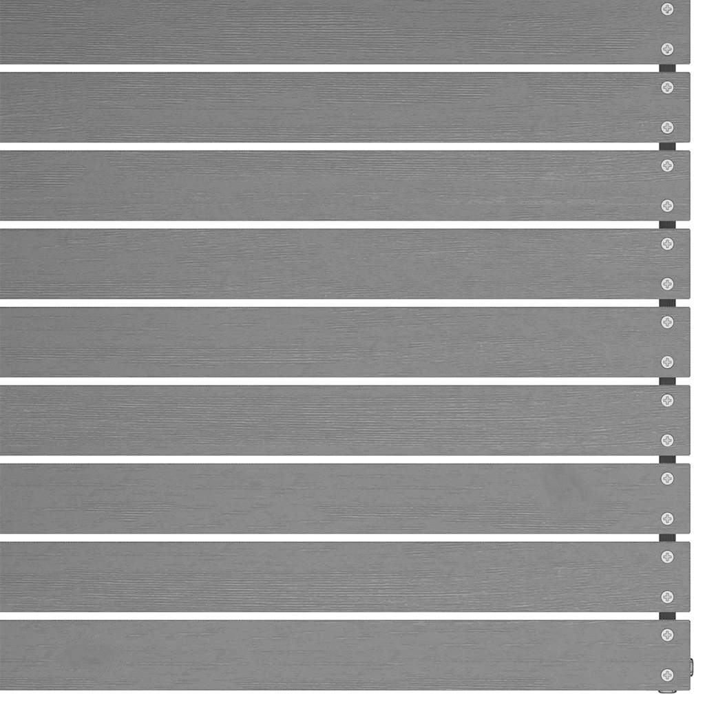 Garden Middle Sofas with Cushions 2 pcs Grey Solid Pinewood