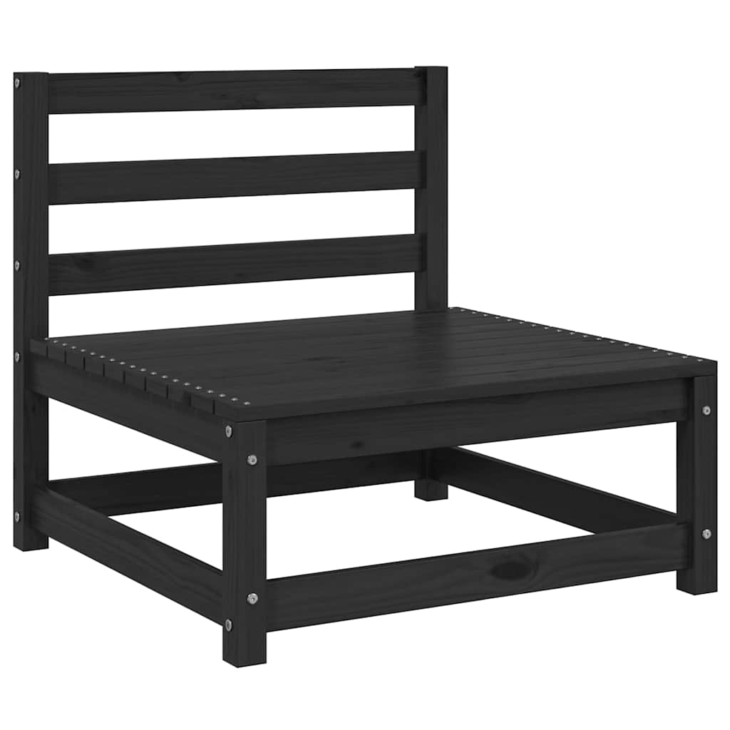 Garden Middle Sofas with Anthracite Cushions 2 pcs Solid Pinewood