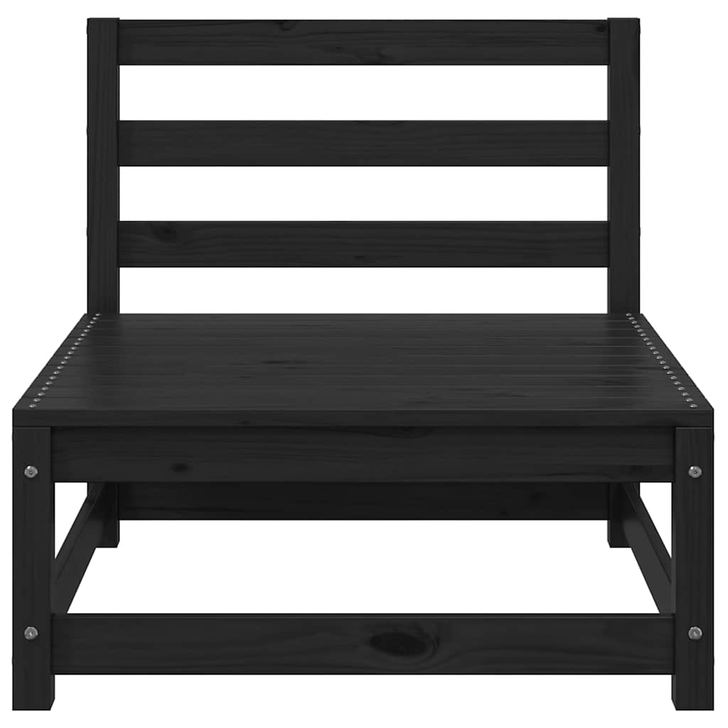 Garden Middle Sofas with Anthracite Cushions 2 pcs Solid Pinewood