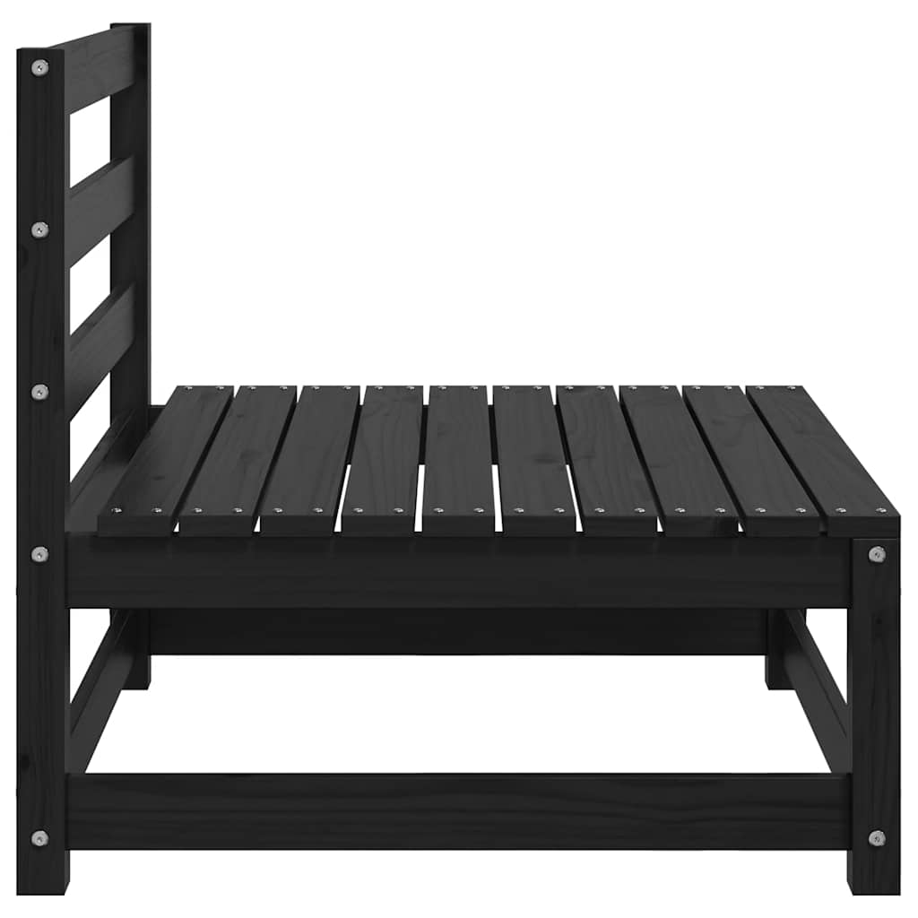 Garden Middle Sofas with Anthracite Cushions 2 pcs Solid Pinewood