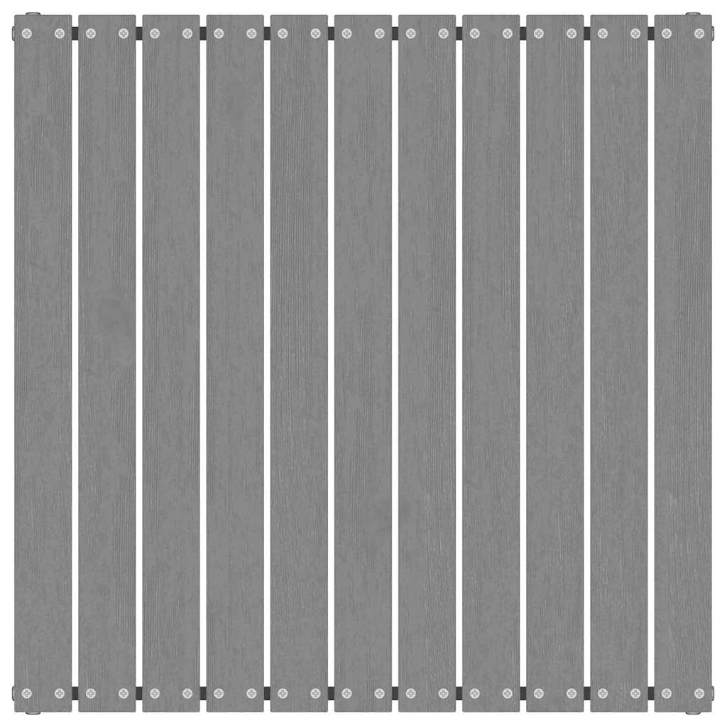 Garden Footstools with Cushions 2 pcs Grey Solid Pinewood