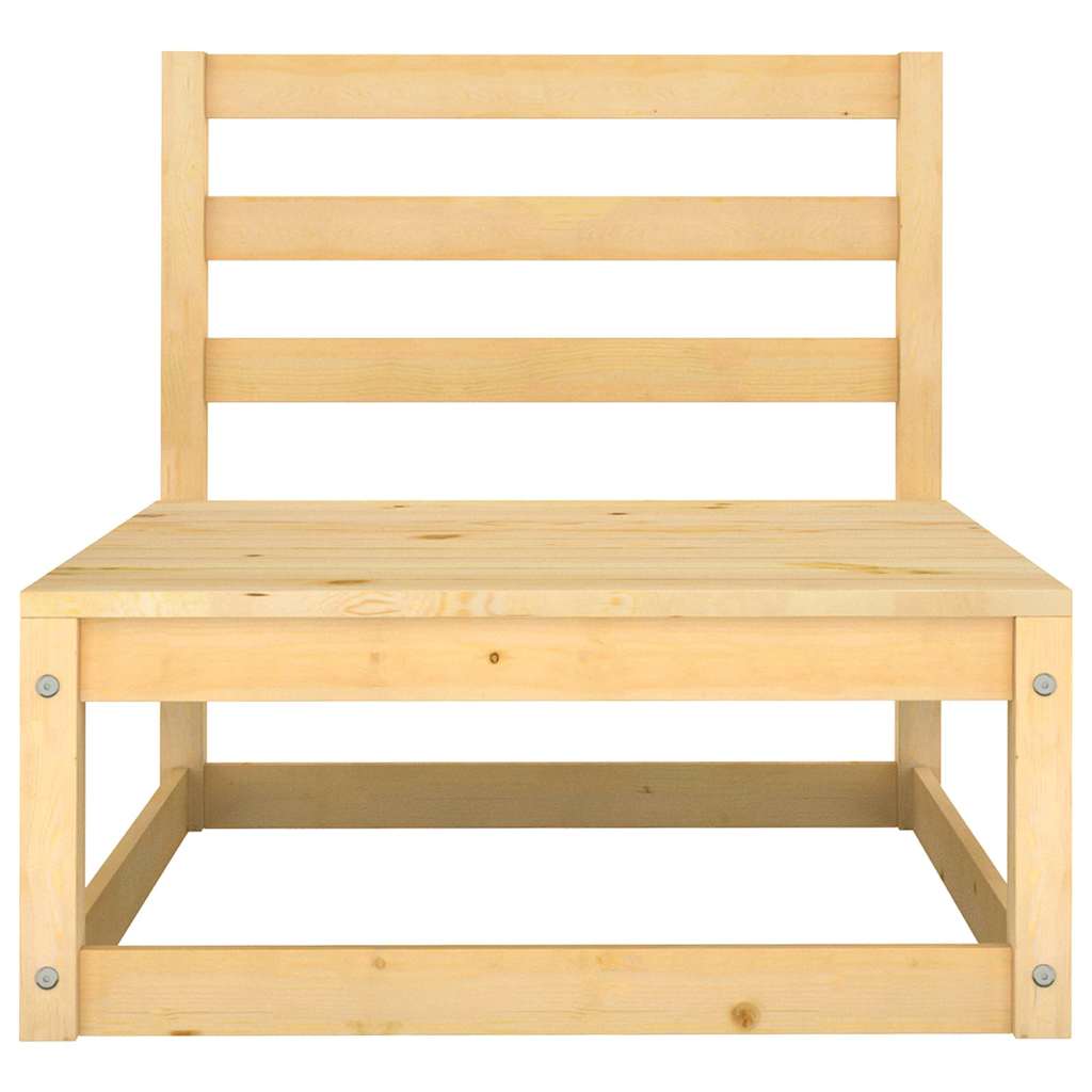 2 Piece Garden Lounge Set with Cushions Solid Pinewood
