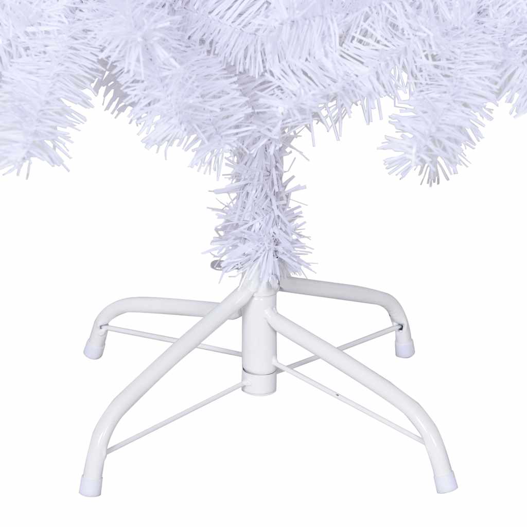 Artificial Christmas Tree with Thick Branches White 120 cm PVC