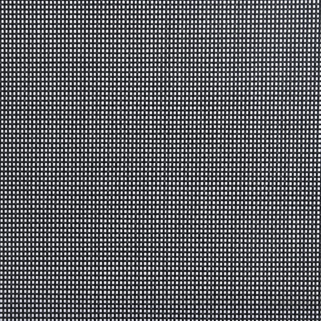 5 Piece Garden Dining Set Aluminium and Textilene Silver