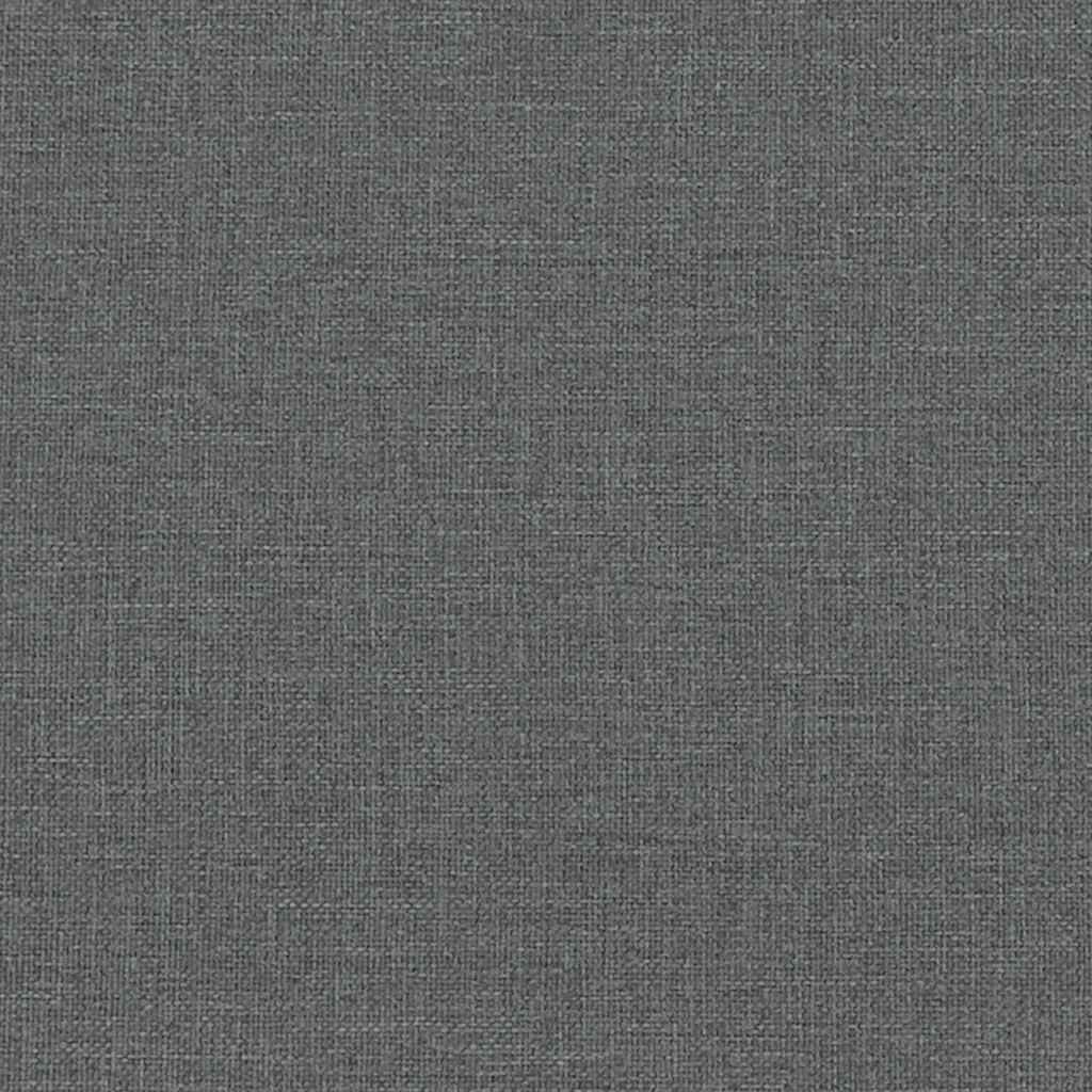 Relaxing Chair with a Stool Dark Grey Fabric