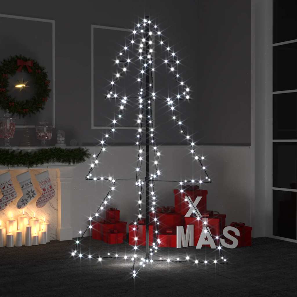 Christmas Cone Tree 200 LEDs Indoor and Outdoor 98x150 cm