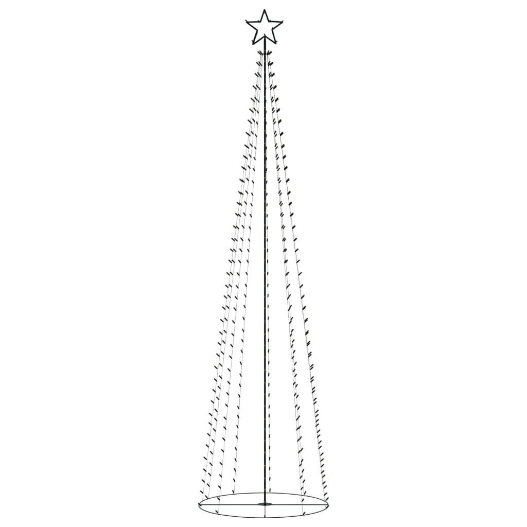 Christmas Cone Tree 400 Warm White LEDs Decoration 100x360 cm