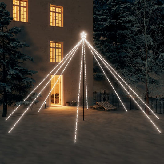LED Christmas Tree Indoor Outdoor 800 LEDs Cold White 5 m