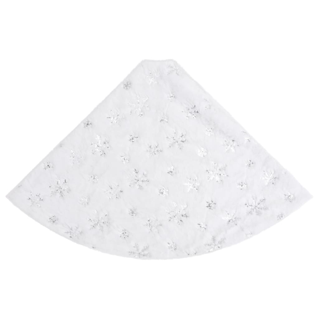 Luxury Christmas Tree Skirt White 122 cm Faux Fur