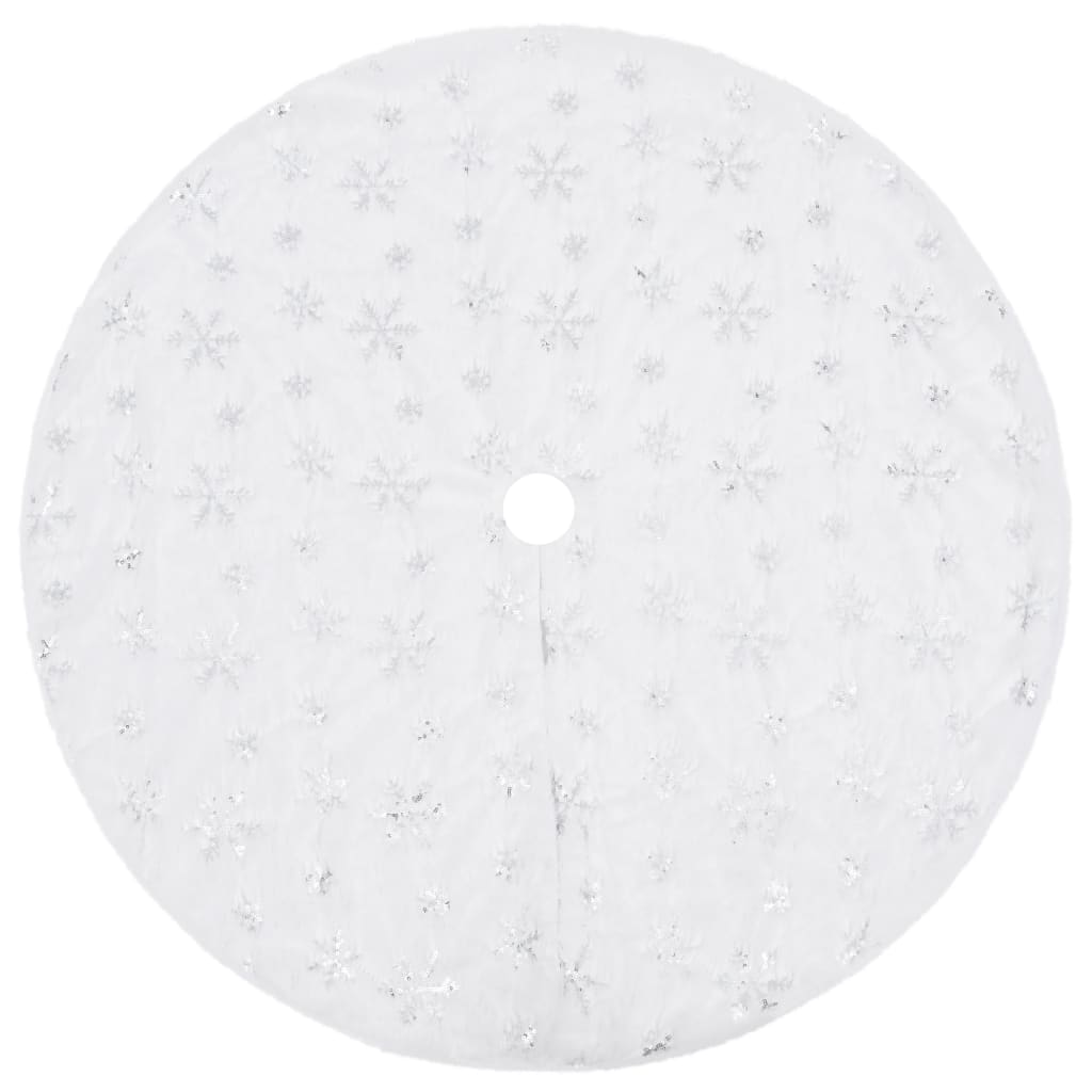 Luxury Christmas Tree Skirt White 150 cm Faux Fur