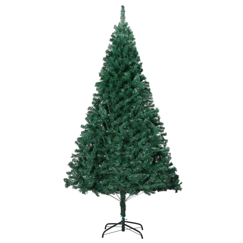 Artificial Pre-lit Christmas Tree with Thick Branches Green 210 cm