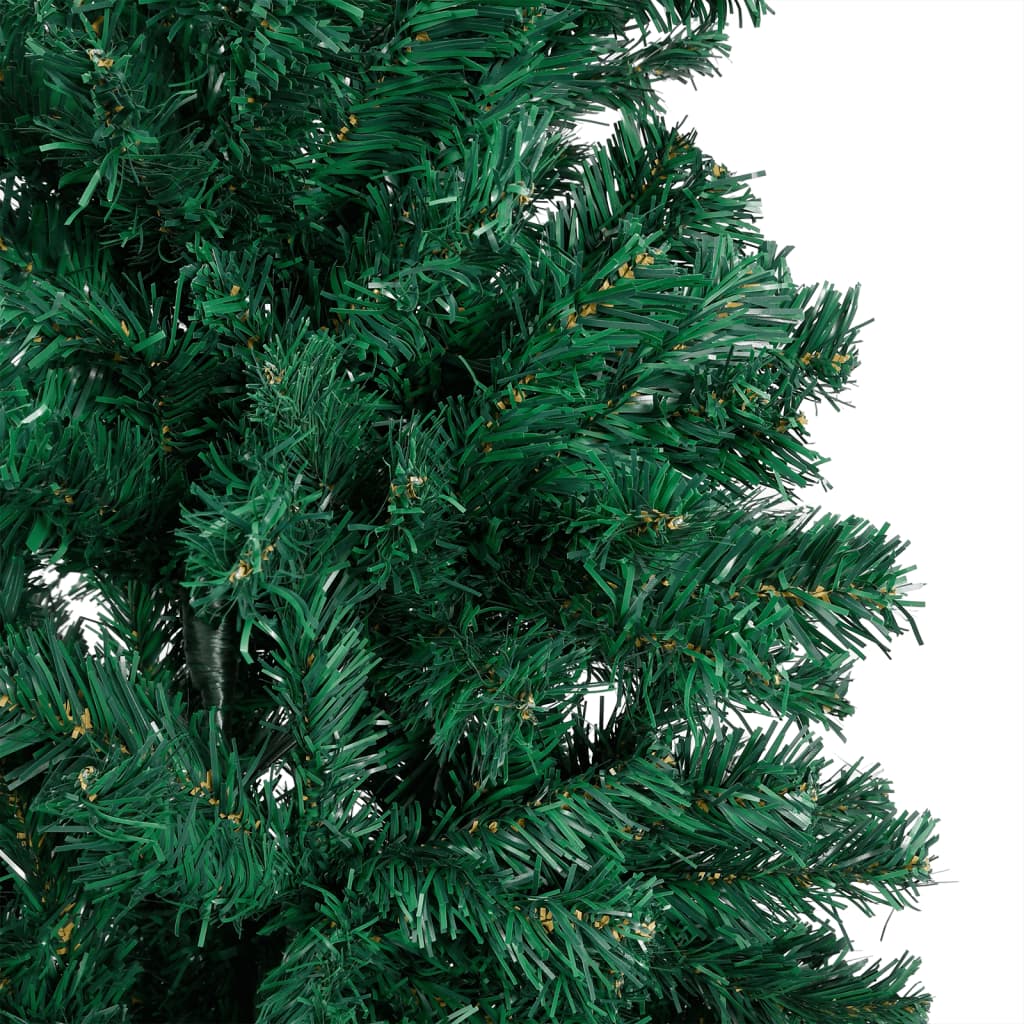 Artificial Pre-lit Christmas Tree with Thick Branches Green 210 cm