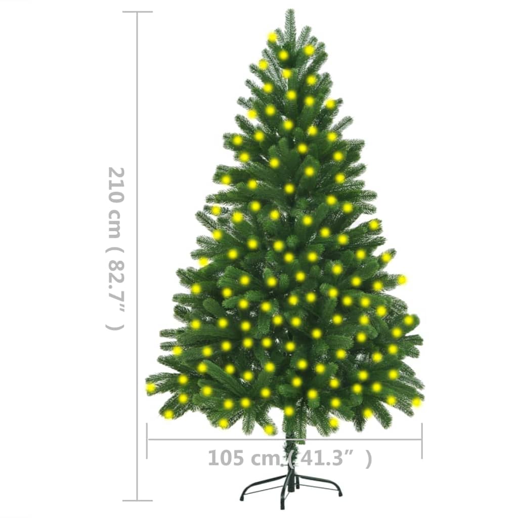 Artificial Pre-lit Christmas Tree 210 cm Green