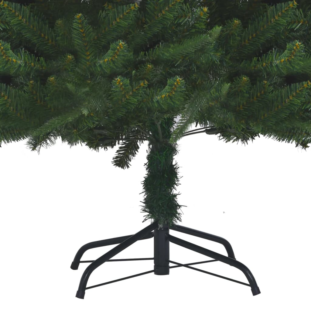 Artificial Pre-lit Christmas Tree Green 180 cm PVC&PE