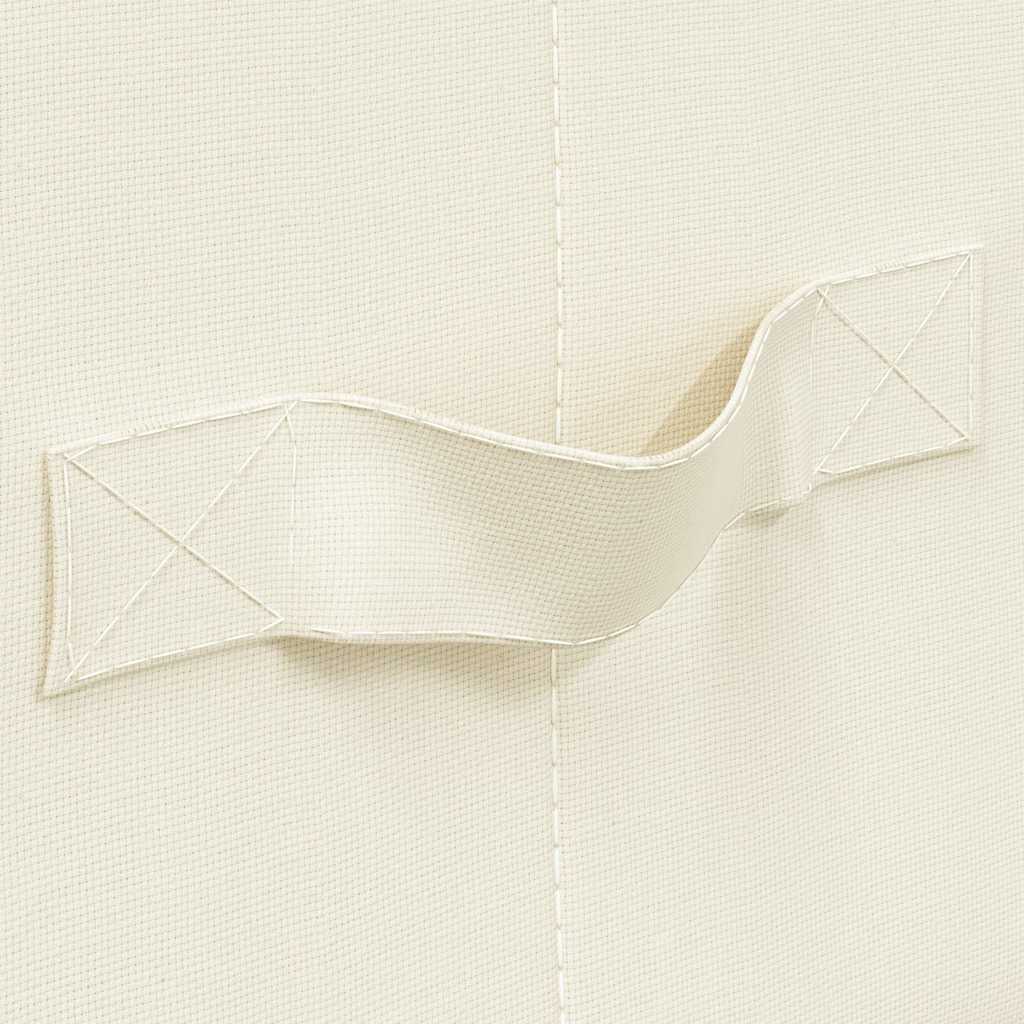 Storage Boxes 2 pcs Fabric 70x40x18 cm Cream