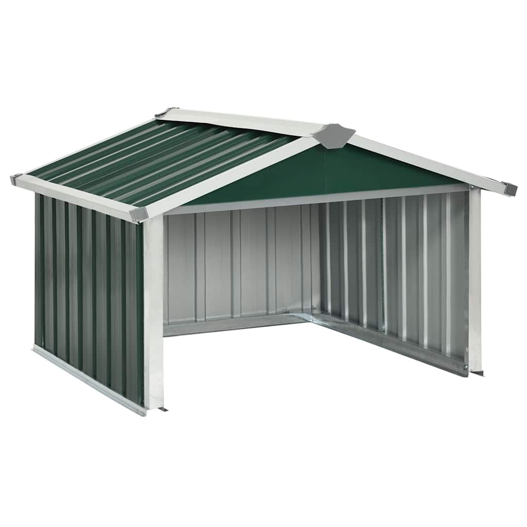 Garden Robot Lawnmower Shed 92x97x63 cm Galvanised Steel Green