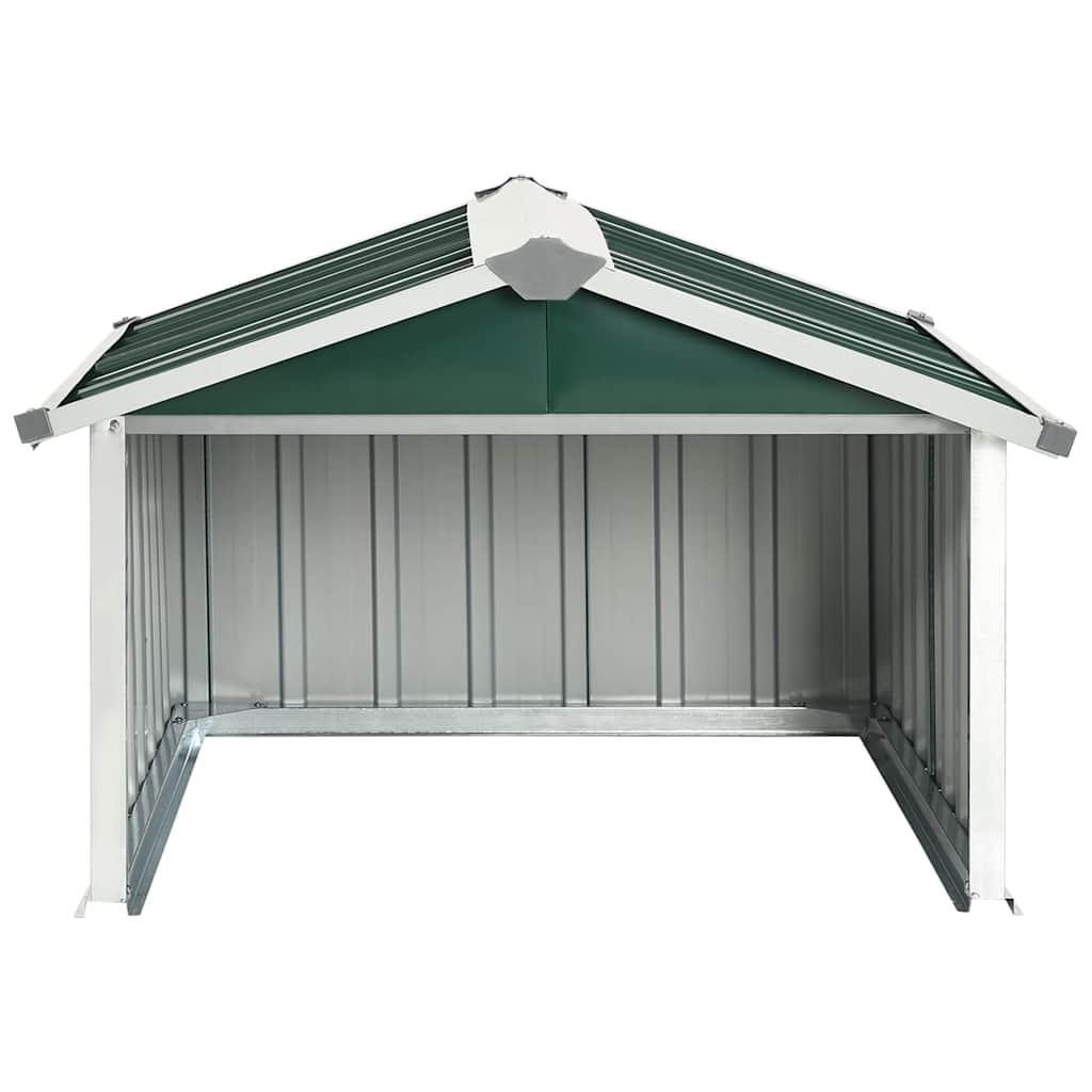 Garden Robot Lawnmower Shed 92x97x63 cm Galvanised Steel Green