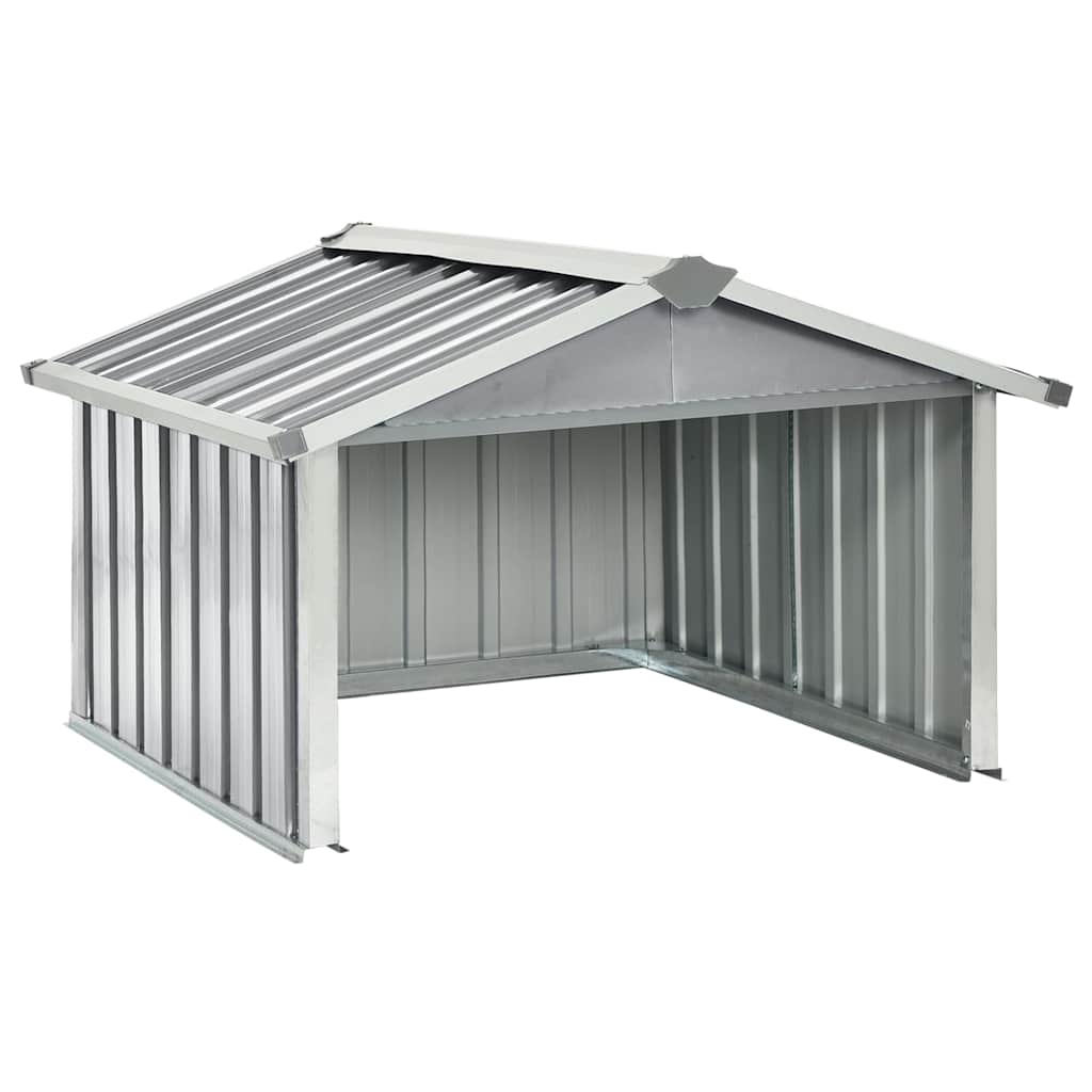 Garden Robot Lawnmower Shed 92x97x63 cm Galvanised Steel Grey