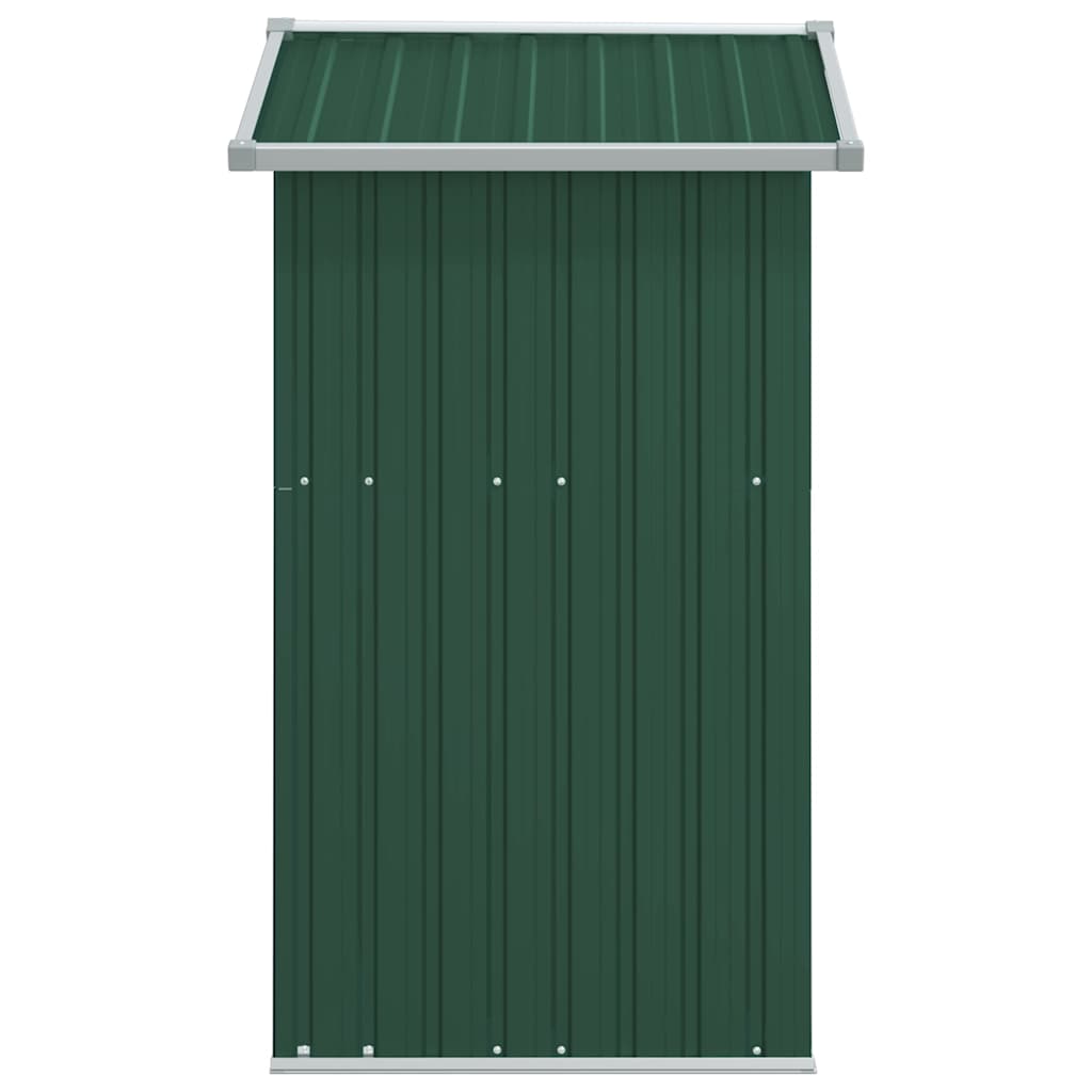 Garden Shed Green 126x97.5x177 cm Galvanised Steel
