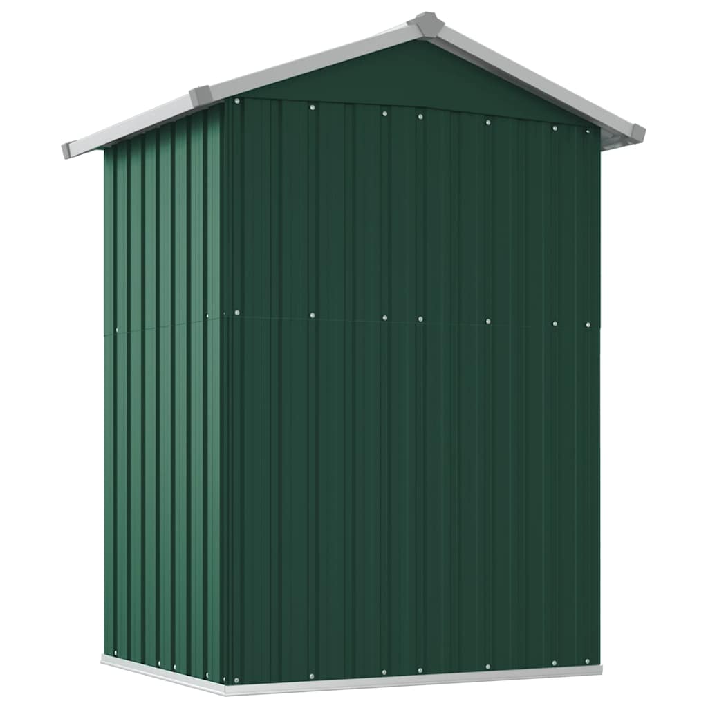 Garden Shed Green 126x97.5x177 cm Galvanised Steel