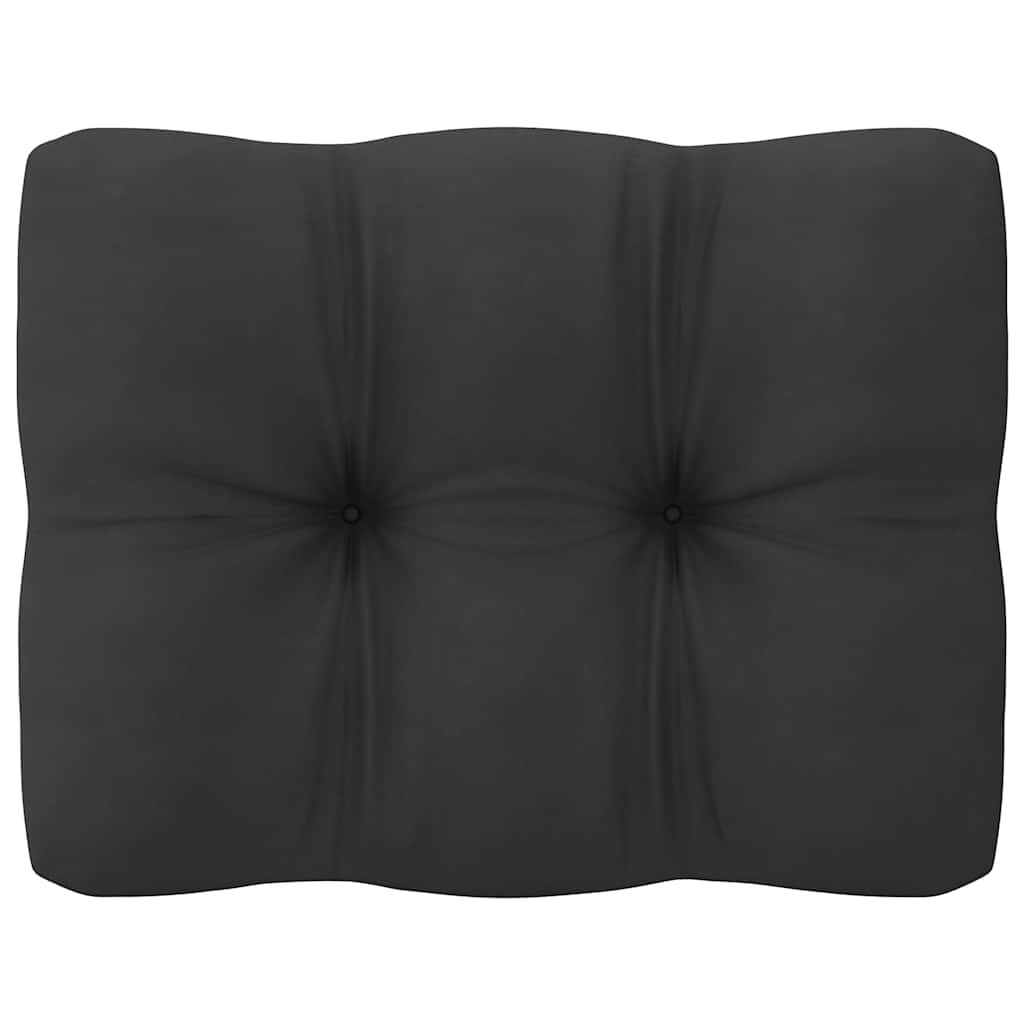 Garden Middle Sofa with Cushions Solid Pinewood