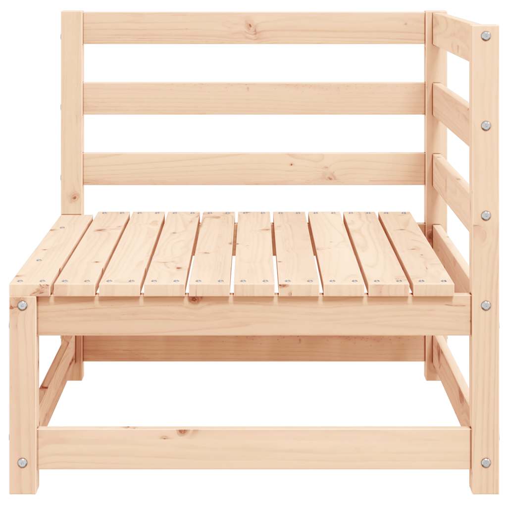 Garden Corner Sofas 2 pcs with Cushions Solid Pinewood