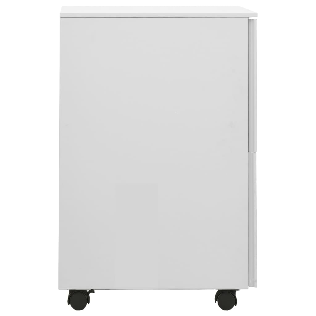 Mobile File Cabinet Light Grey 39x45x67 cm Steel