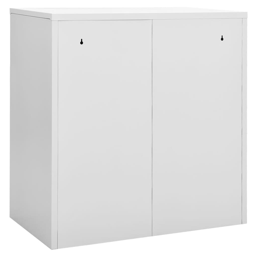 Locker Cabinet Light Grey and Blue 90x45x92.5 cm Steel