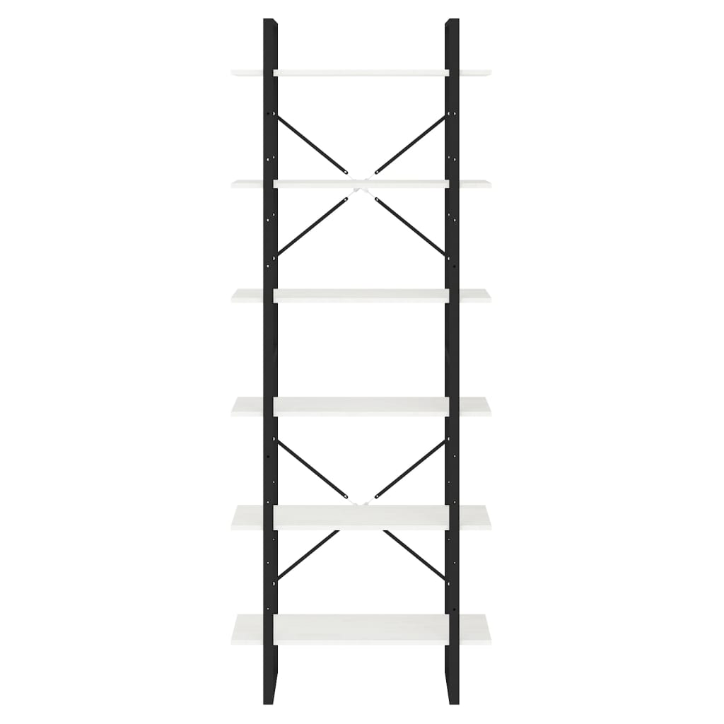 High Cabinet White 80x30x210 cm Solid Pine Wood