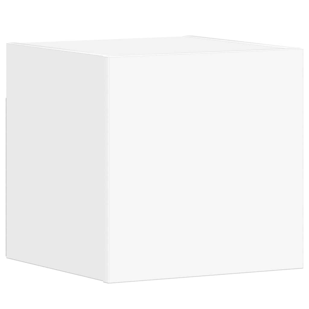 5 Piece TV Cabinet Set White Engineered Wood