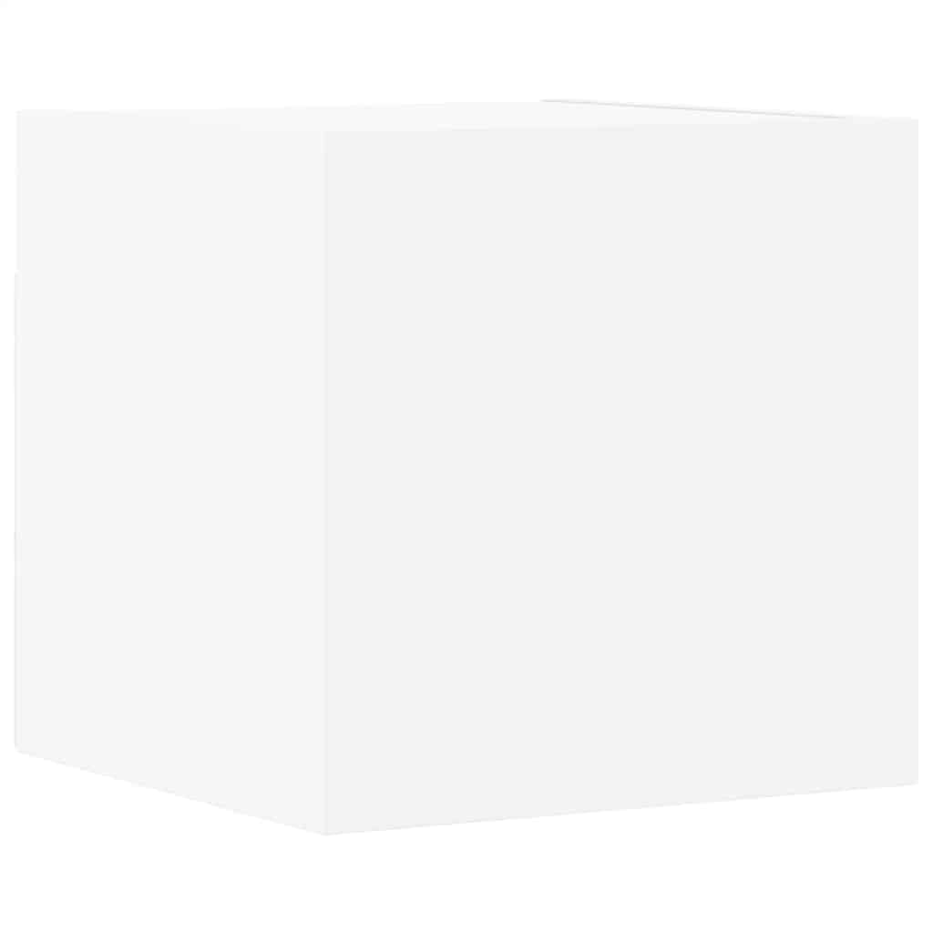 8 Piece TV Cabinet Set White Engineered Wood