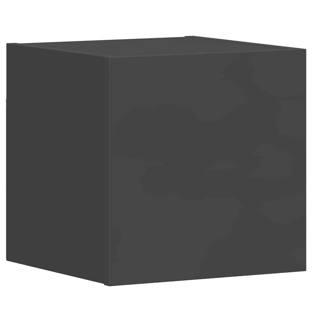 5 Piece TV Cabinet Set Grey Engineered Wood