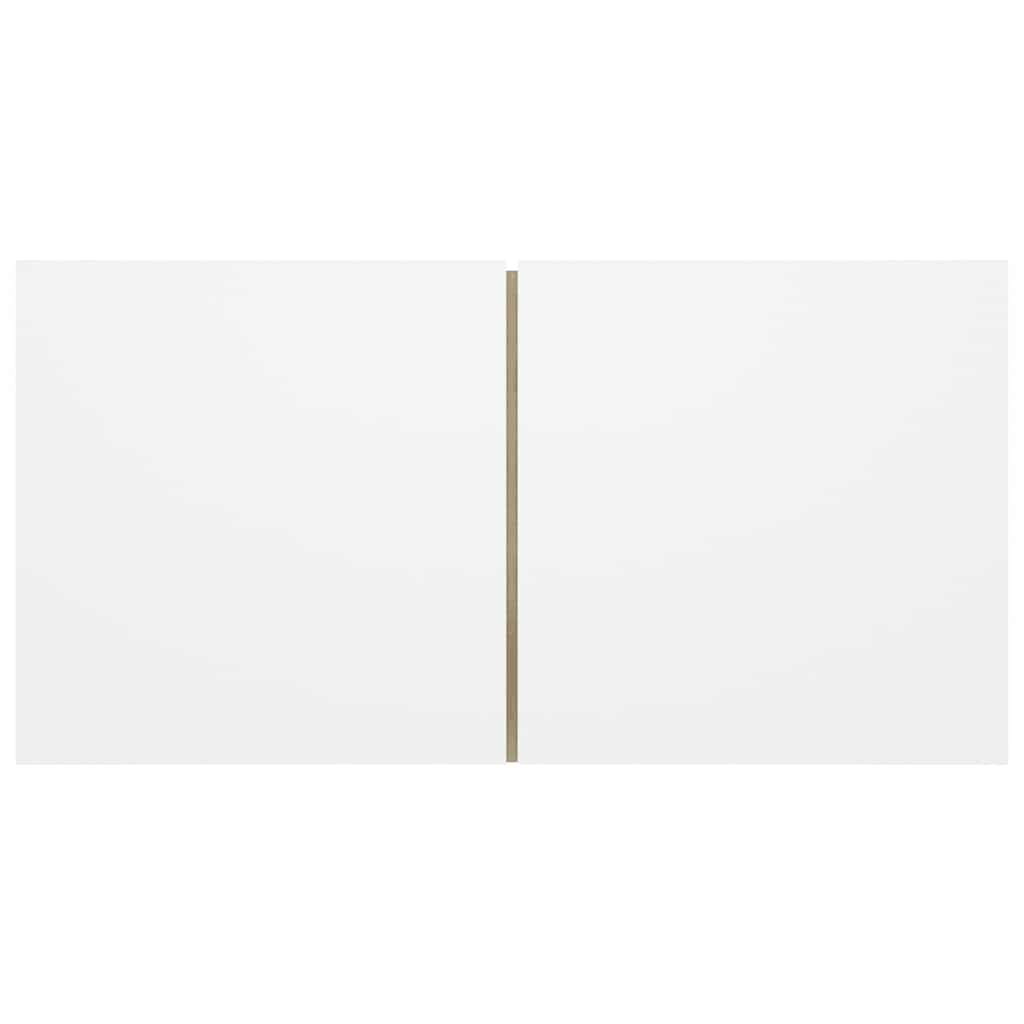 3 Piece TV Cabinet Set White and Sonoma Oak Engineered Wood