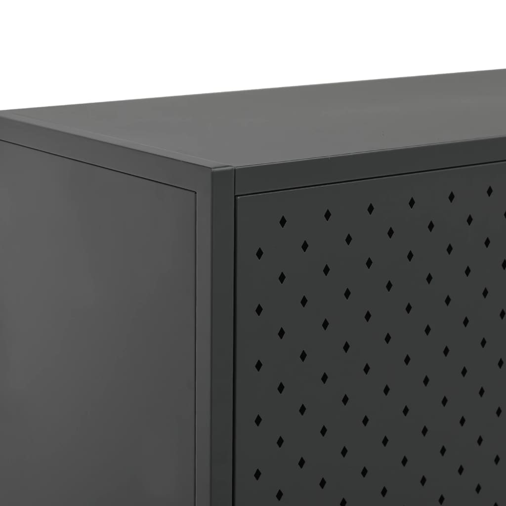 Highboard Anthracite 80x35x135 cm Steel