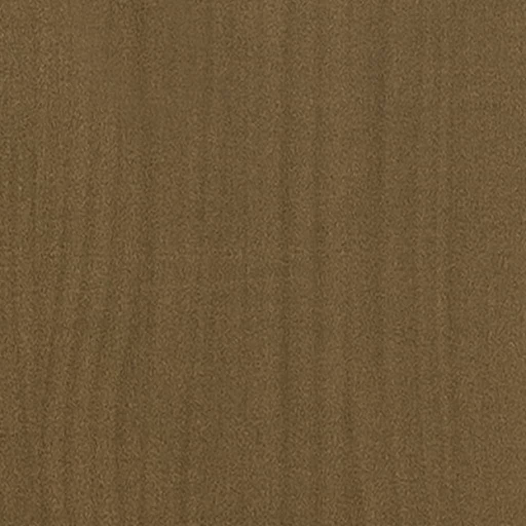 Book Cabinet/Room Divider Honey Brown Solid Pinewood