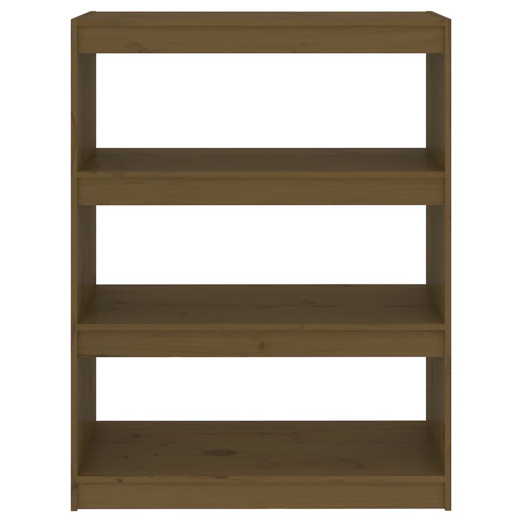 Book Cabinet/Room Divider Honey Brown 80x30x103.5 cm Wood Pine