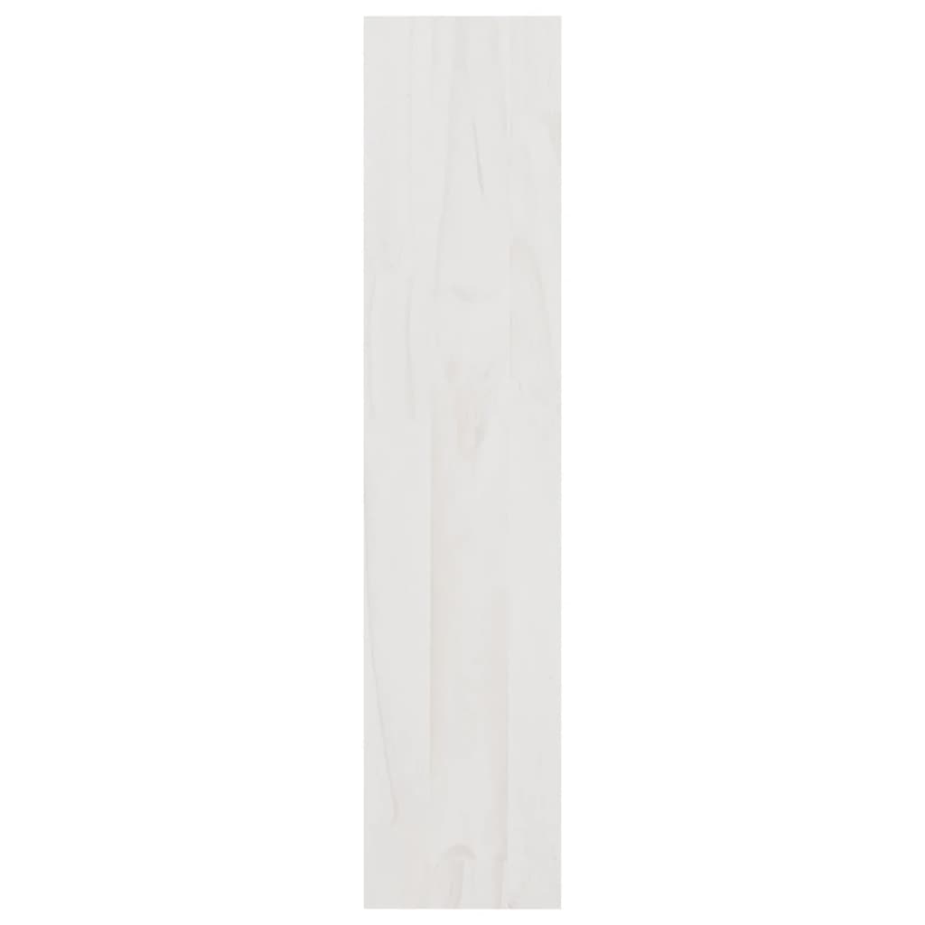 Book Cabinet/Room Divider White 100x30x135.5 cm Solid Pinewood