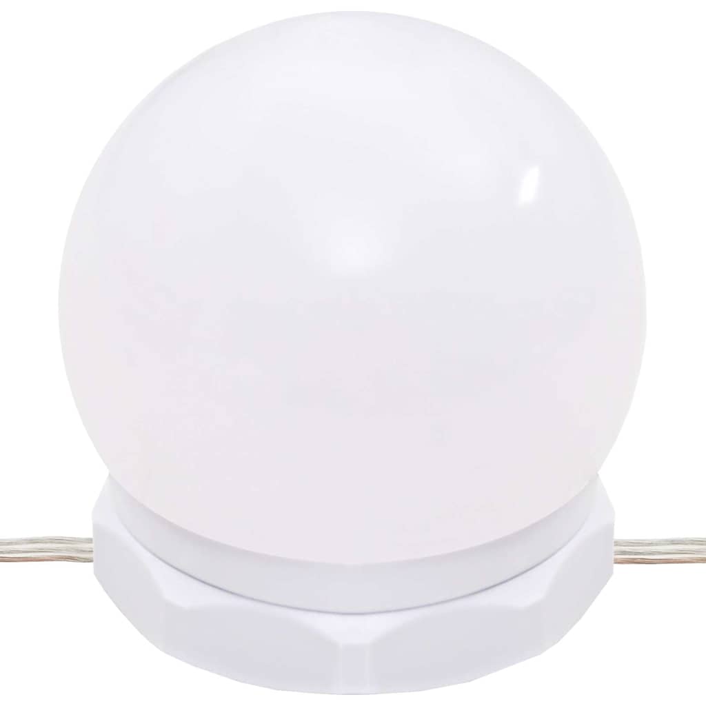 Mirror Cabinet with LED White 90x31.5x62 cm