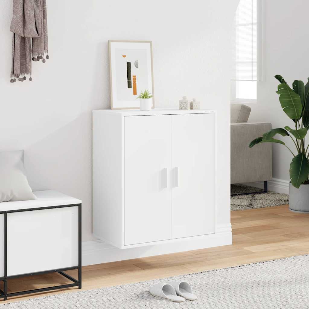 Shoe Cabinet White 60x35x70 cm Engineered Wood