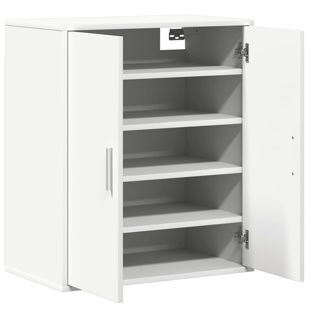 Shoe Cabinet White 60x35x70 cm Engineered Wood